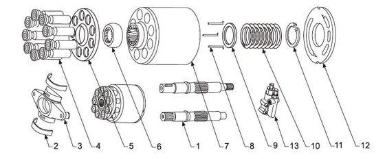 Części zamienne do pomp hydraulicznych Rexroth do Rexroth Seria 31 A10VSO28 / 52 Seria Rexroth A10VO28